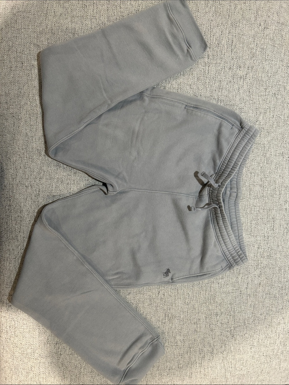 abercrombie kids Light Gray Jogger Sweatpants with Drawstring